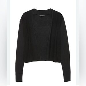 Banana republic SILK COTTON CROPPED CARDIGAN SWEATER Women's Black size small